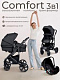 Коляска-трансформер 3в1 Sweet Baby Comfort Black Black